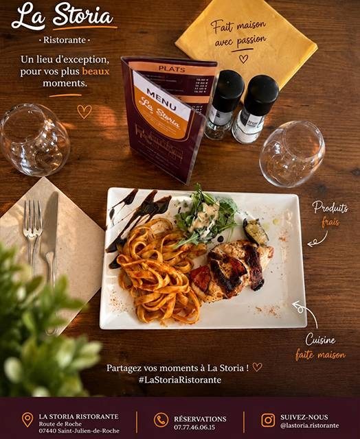 La Storia - Restaurant Saint-Alban-de-Roche - Restaurant Ruy-Montceau